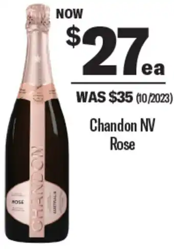 Coles Chandon NV Rose offer