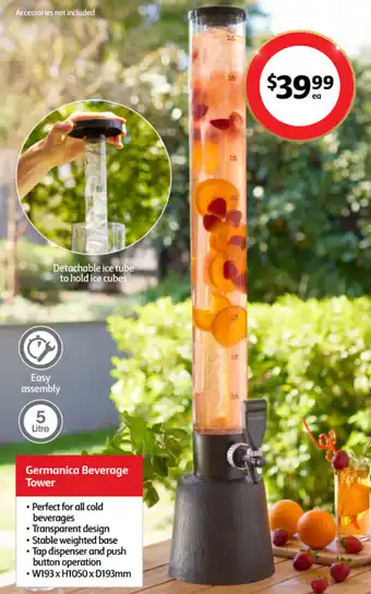 Coles Germanica Beverage Tower offer