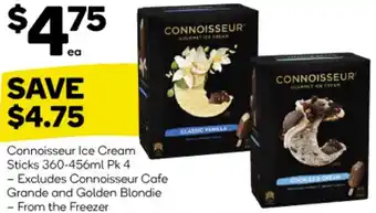 Woolworths Connoisseur Ice Cream Sticks 360-456ml offer