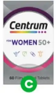Centrum For Women 50+ Tablets Pk 60