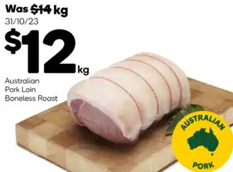 Woolworths Australian Pork Loin Boneless Roast offer