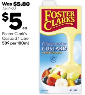 Foster Clark's Custard 1 Litre
