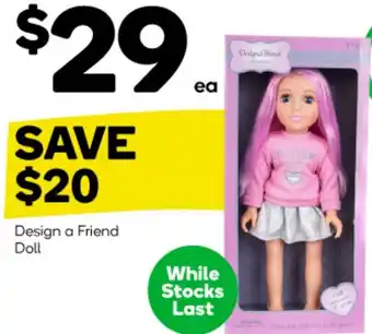 Woolworths Design a Friend Doll offer