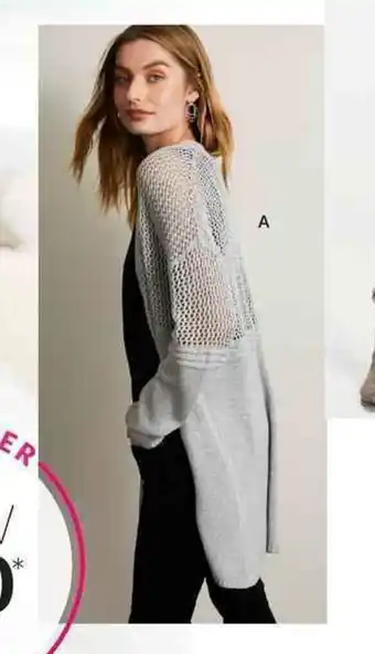 EziBuy Urban Open Longline Knit Cardi Style 21UA 252059 offer