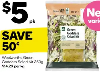 Woolworths Woolworths Green Goddess Salad Kit 350g offer