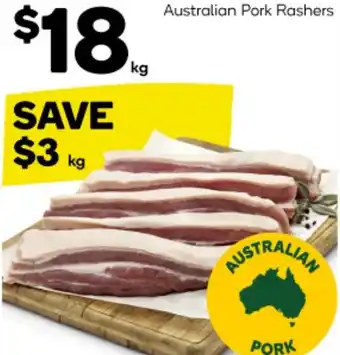 Woolworths Australian Pork Rashers offer