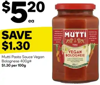 Mutti Pasta Sauce Vegan Bolognese 400g