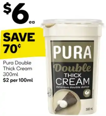 Pura Double Thick Cream 300ml