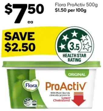Woolworths Flora ProActiv 500g offer