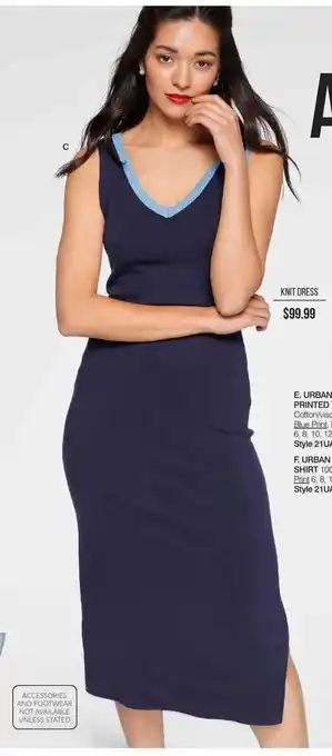 EziBuy Urban Sleeveless Knit Dress Style 21UA 262052 offer