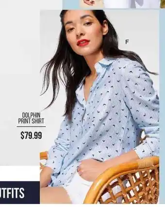 Urban Dolphin Print Shirt Style 21UA 263339