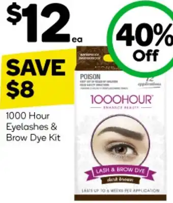 Woolworths 1000 Hour Eyelashes & Brow Dye Kit offer