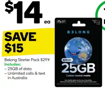 Woolworths Belong Starter Pack offer