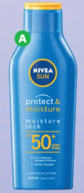 Woolworths Nivea Sun Protect & Moisture Lock Sunscreen Lotion SPF50+ 400ml offer