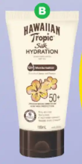 Woolworths Hawaiian Tropic Silk Hydration Sunscreen Lotion SPF50+ 180ml offer