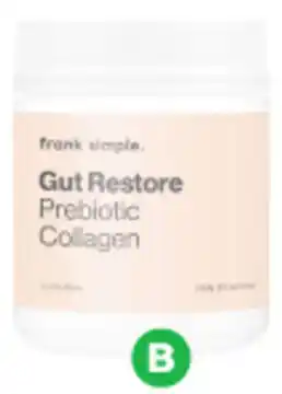 Woolworths Frank Simple Gut Restore Prebiotic Collagen Tub 260g offer