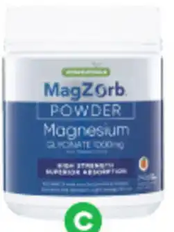 Woolworths Vitaceuticals Magzorb Magnesium Glycinate 1000mg Powder 240g offer