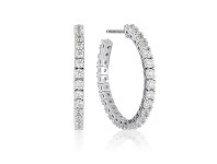 Bevilles Jewellery Georgini White Cubic Zirconia Rhodium 3mm Earrings offer