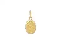 Bevilles Jewellery Oval Shaped St Christopher Medal Pendant in 9ct Yellow Gold offer