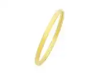 Bevilles Jewellery 9ct Yellow Gold Golf Plain Bangle offer