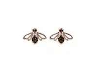 Bevilles Jewellery Bronzallure Bee Stud Earrings - Cubic Zirconia offer