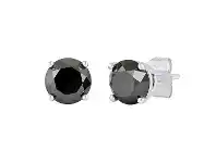 Bevilles Jewellery Tia 2.00ct Black Diamond Earrings in 9ct White Gold offer