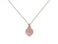 Bevilles Jewellery Bronzallure Elegance Necklace - 47cm / Rose Quartz offer