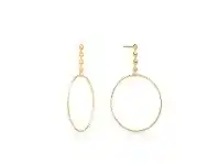Bevilles Jewellery Ania Haie Gold Spike Hoop Earrings - Gold offer