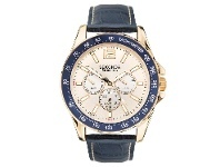Bevilles Jewellery Sekonda Men's Blue Leather Strap Watch SK1832 offer