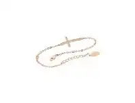 Bevilles Jewellery Georgini Cross Bracelet in Rose Gold Plated Sterling Silver offer