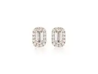 Bevilles Jewellery Georgini White Cubic Zirconia Rose Gold 20mm Earrings offer