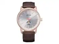 Bevilles Jewellery Citizen Moon Phase Rose Gold and Brown Men's Watch AK5003-05A offer