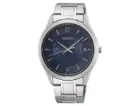 Bevilles Jewellery Seiko Blue and Silver Men's Watch SUR419P offer