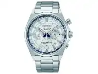 Bevilles Jewellery Seiko Chronograph White and Silver Men's Watch SSB395B offer