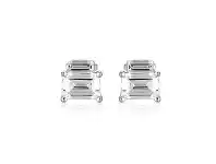 Bevilles Jewellery Georgini Emilio Silver Double Baguette Earrings offer