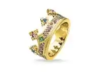 Bevilles Jewellery Thomas Sabo Ring Crown Gold - 50 offer