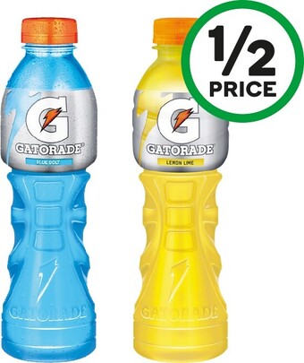 Woolworths Gatorade or G2 Sports Drink 600ml offer
