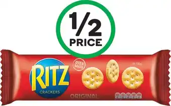 Woolworths Ritz Cracker Original 100g or Ritz Sandwich 118g offer