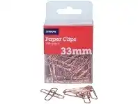 Officeworks J.Burrows 33mm Paper Clips 150 Pack offer