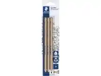 Officeworks Staedtler Natural Jumbo Triangular Graphite Pencils 2B 3 Pack offer