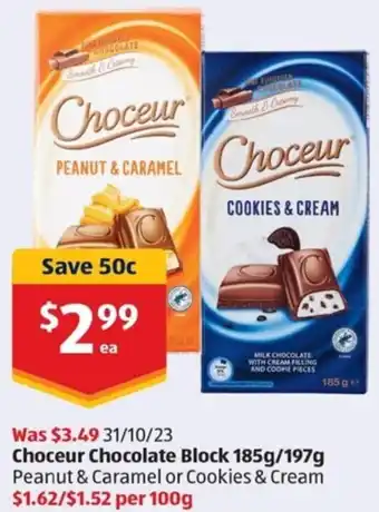 Choceur Chocolate Block 185g/197g
