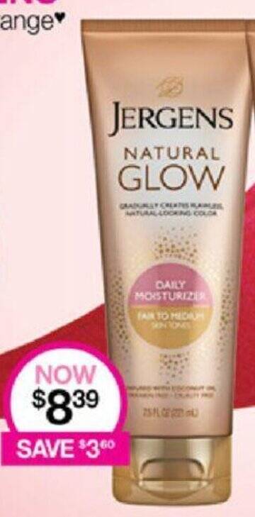 JERGENS NATURAL GLOW offer at Priceline