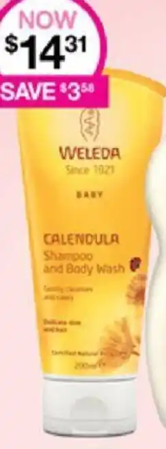Priceline WELEDA CALENDULA Shampoo and Body Wash offer