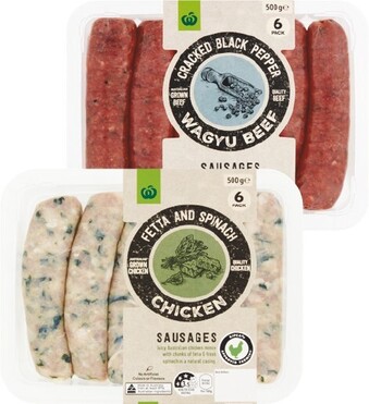 Woolworths Woolworths Premium Butcher Style Sausage Varieties 500g offer