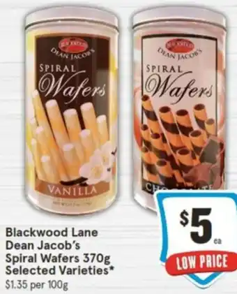 Blackwood Lane Dean Jacob's Spiral Wafers 370g