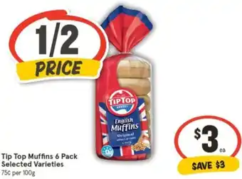 IGA Tip Top Muffins 6 Pack offer