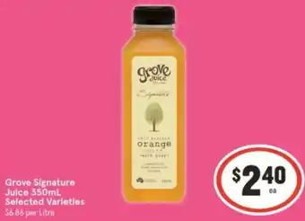 IGA Grove Signature Juice 350mL offer