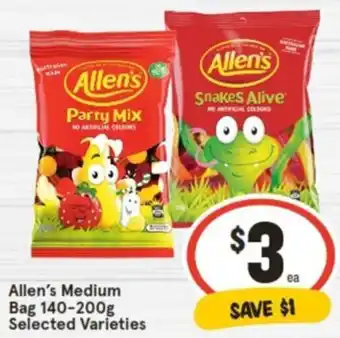 IGA Allen's Medium Bag 140-200g offer
