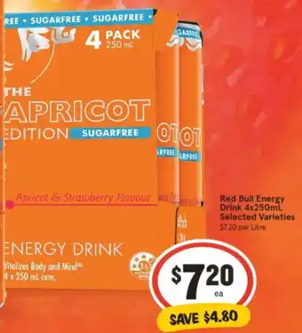 IGA Red Bull Energy Drink 4x250mL offer