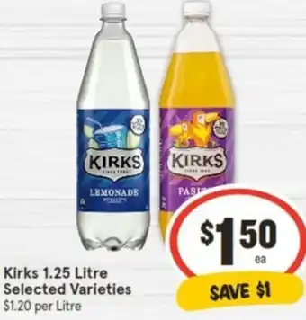 IGA Kirks 1.25 Litre offer